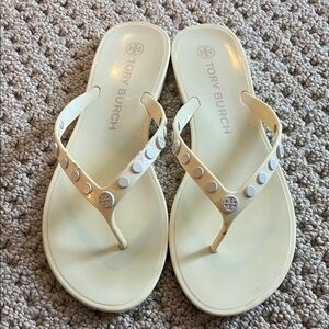 Tory Burch studded jelly flip-flop